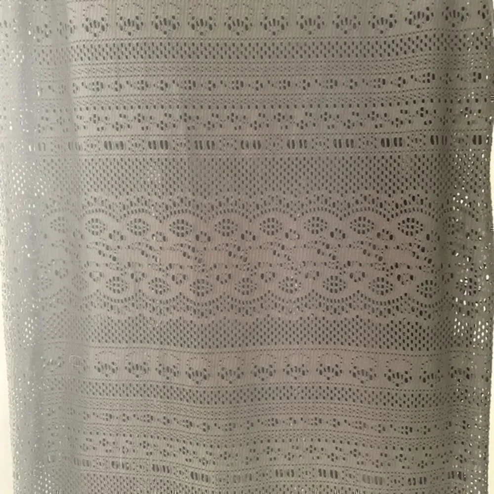 Brown Fishnet style Swimsuit coverup size small